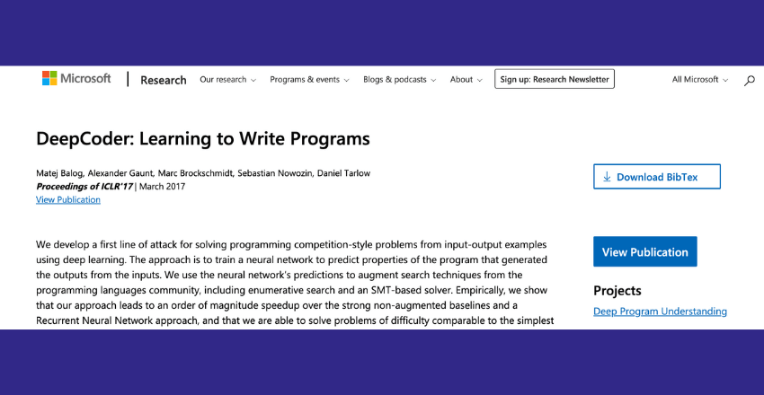 Microsoft's DeepCoder